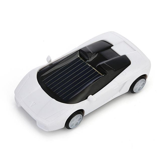 3-piece Solar Mini Car Racer Toy for Kids - Powered by the Sun - Black