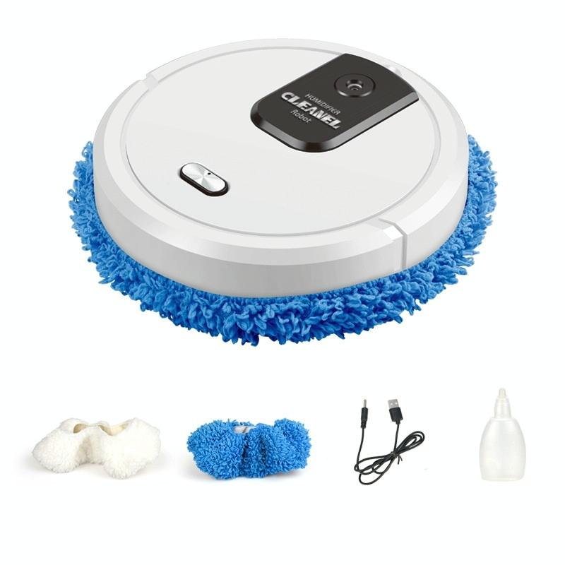 Smart Mopping Robot with Humidifier & Aroma Diffuser - Black