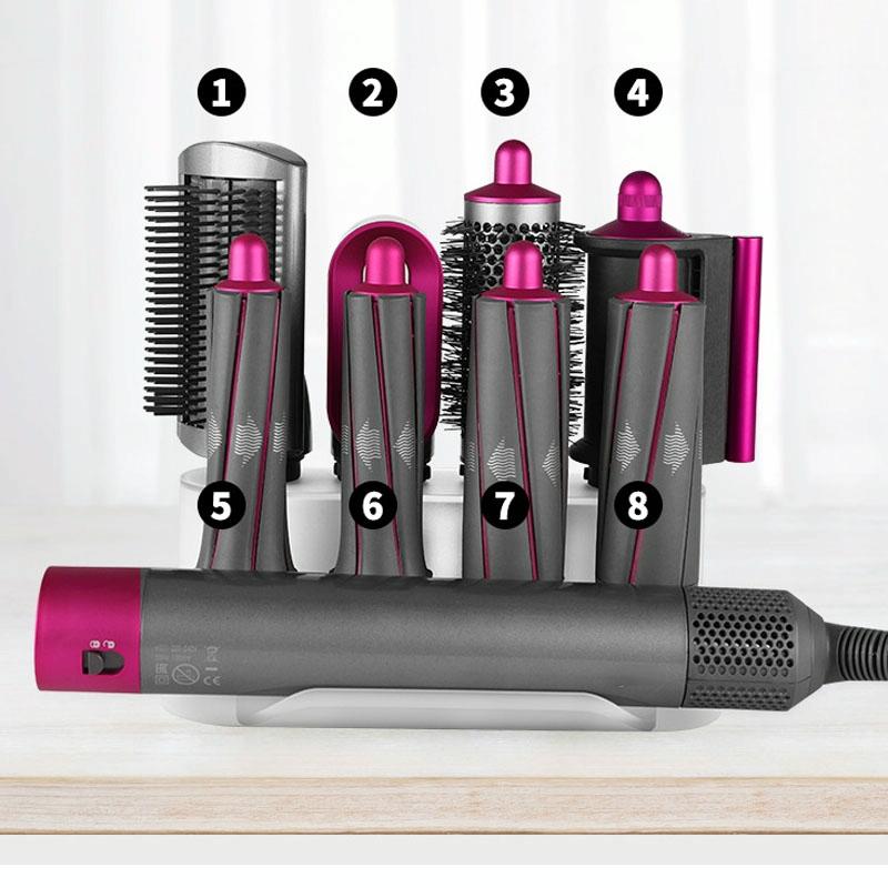 8-attachment Dyson Airwrap Storage Rack in Rose Red
