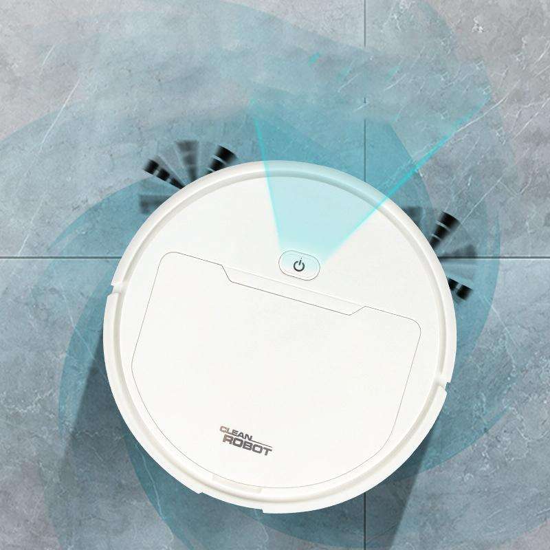 3-in-1 Smart Vacuum Cleaner Robot - Rechargeable Multifunctional Dry / Wet - Black