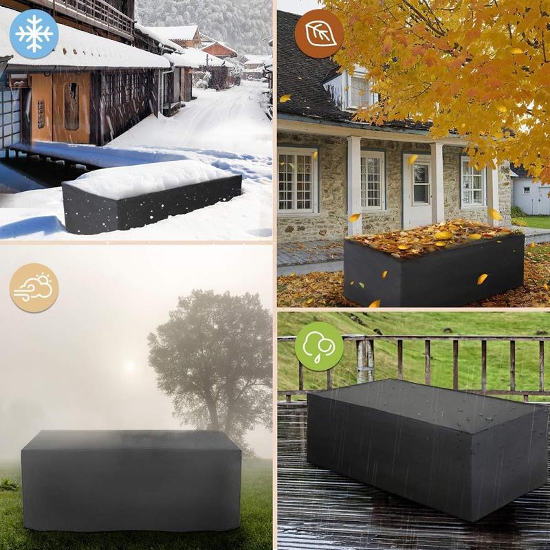 Waterproof Outdoor Furniture Cover for Garden Table and Chairs - 115x115x74cm
