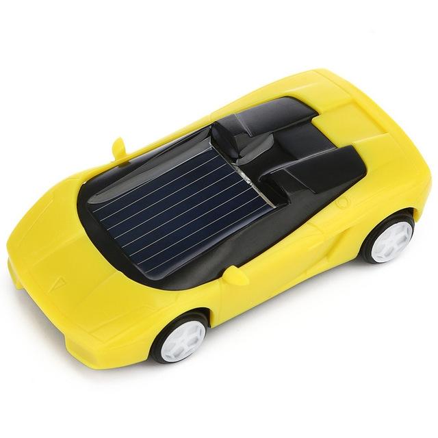 3-piece Solar Mini Car Racer Toy for Kids - Powered by the Sun - Red