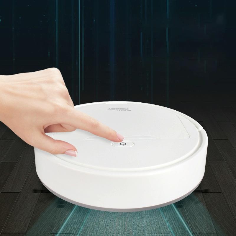 3-in-1 Smart Vacuum Cleaner Robot - Rechargeable Multifunctional Dry / Wet - White