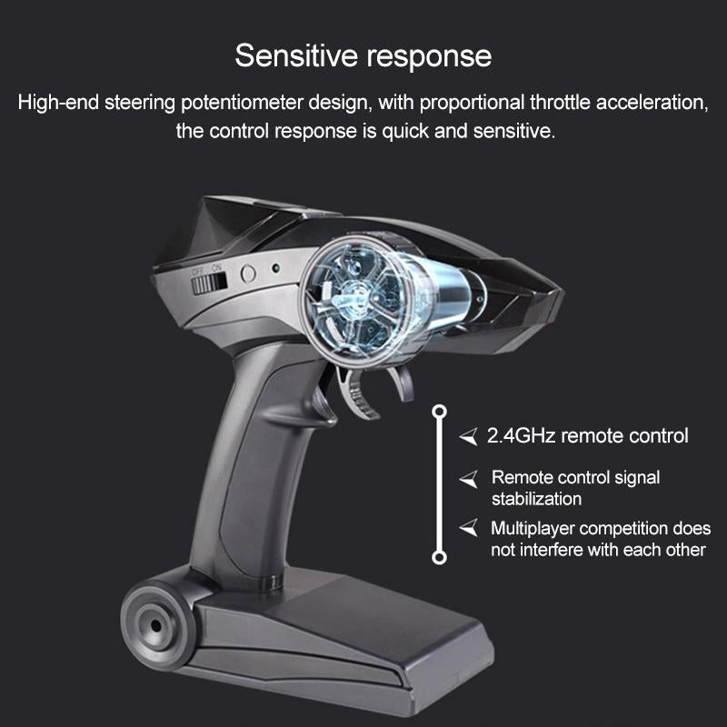 Four-way Remote Control Toy Car - 2.4ghz - Black