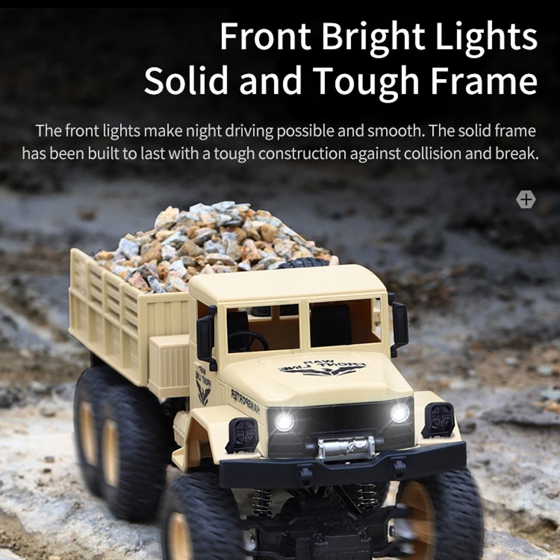 2.4ghz 4ch Rc Dongfeng 8 Six-wheeled Armor Truck Toy - Green