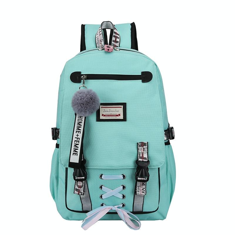 Anti-theft Usb Backpack for Sports and Leisure - Green