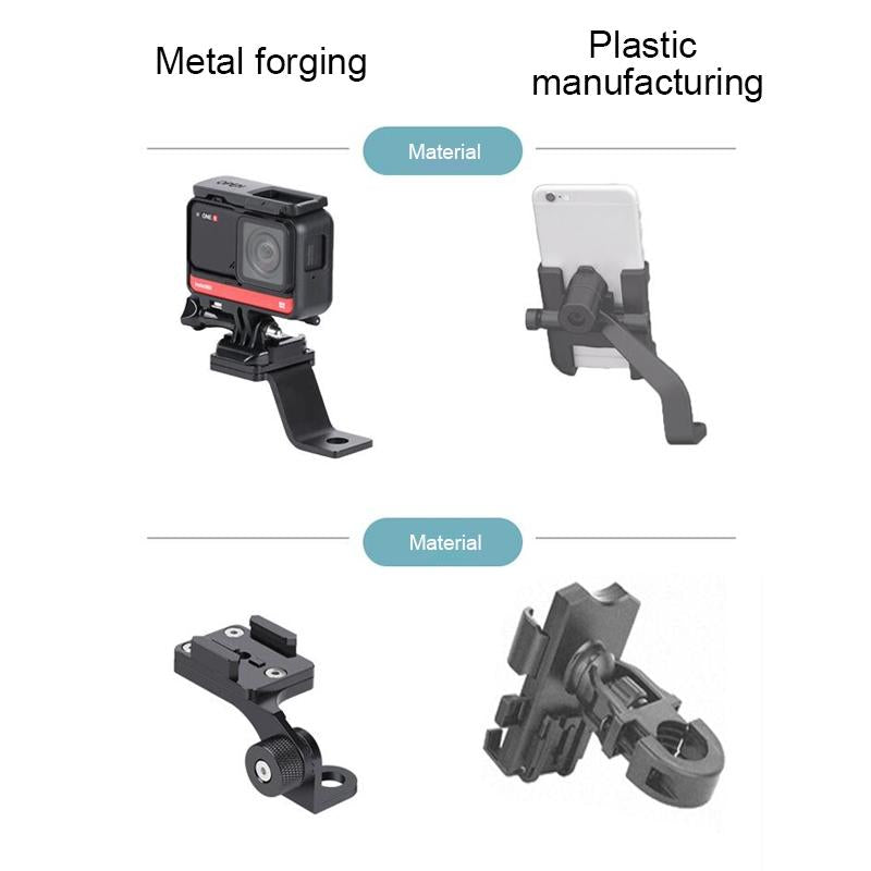 Universal Alloy Handlebar Phone Mount for Sport Cameras - Red