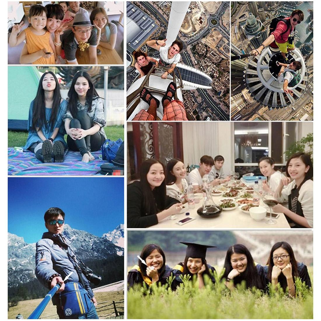 Extendable Monopod for Action Cameras - 49cm - Red