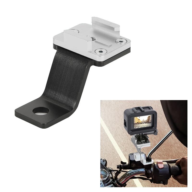 Universal Alloy Handlebar Phone Mount for Sport Cameras - Silver