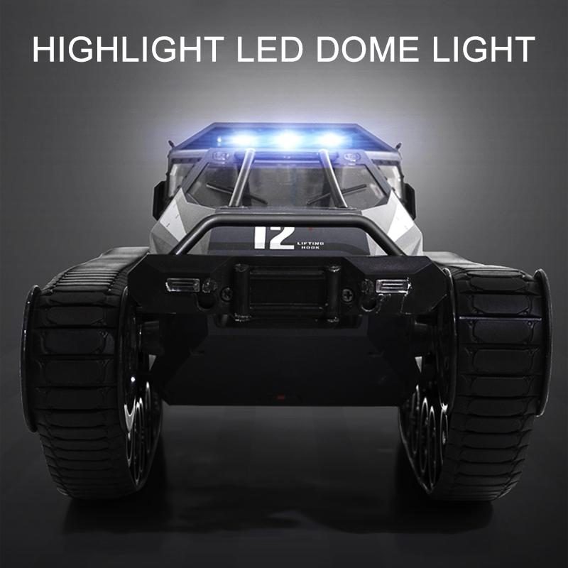 2.4g Rc Tracked Tank Off-road Vehicle Toy 1 12 Scale - White