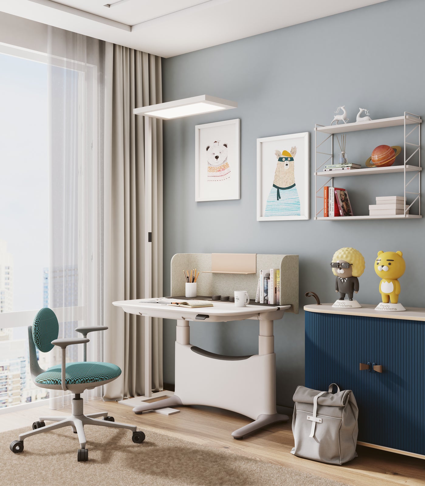 1.2m UFO UPON Electric Sit-Stand Desk - Height Adjustable