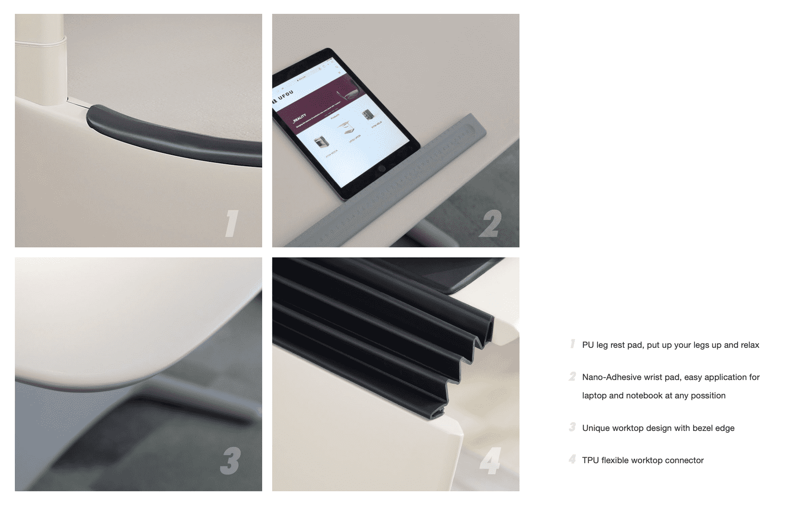 1.2m UFO UPON Electric Sit-Stand Desk - Height Adjustable