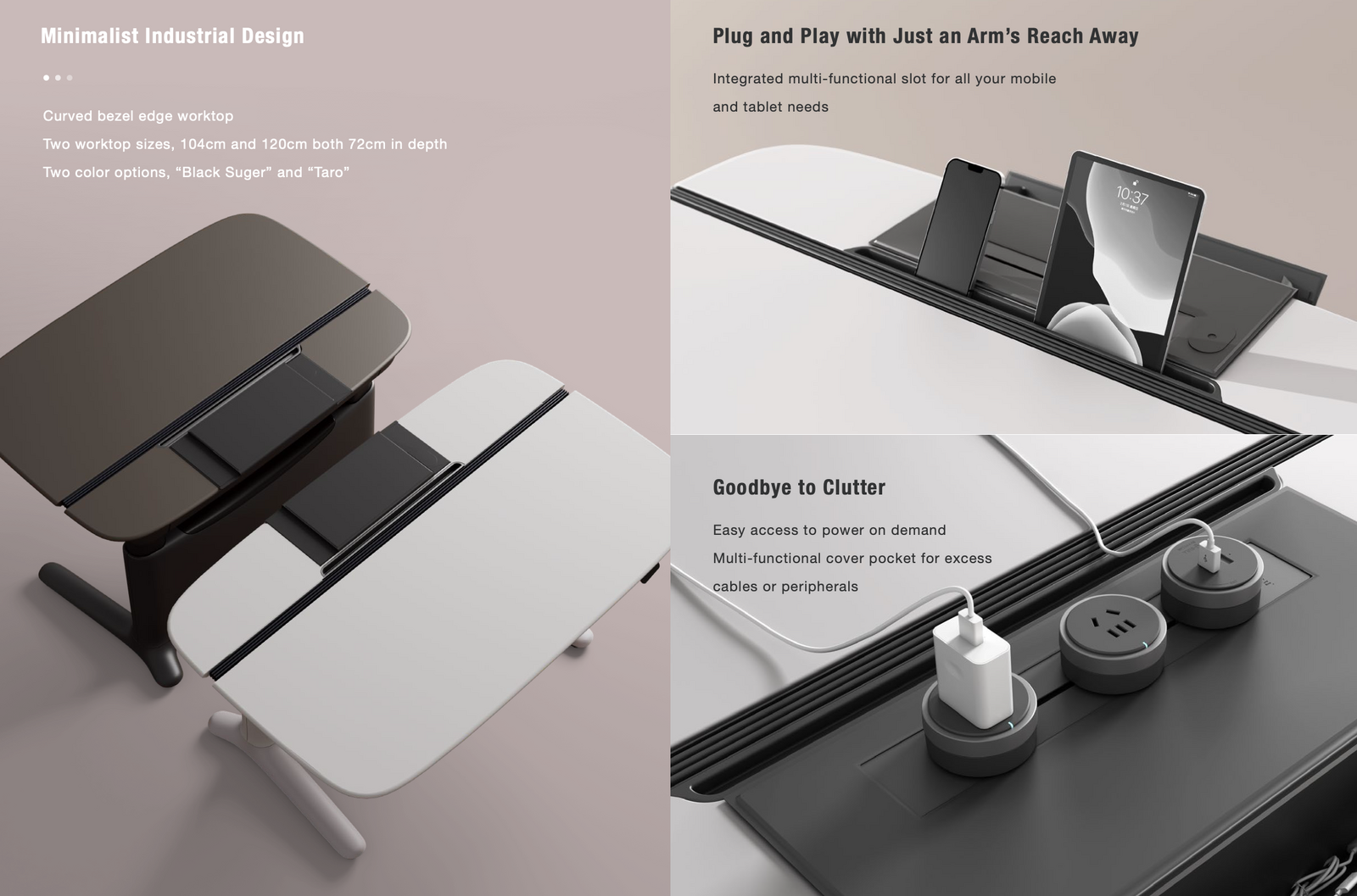 1.2m UFO UPON Electric Sit-Stand Desk - Height Adjustable