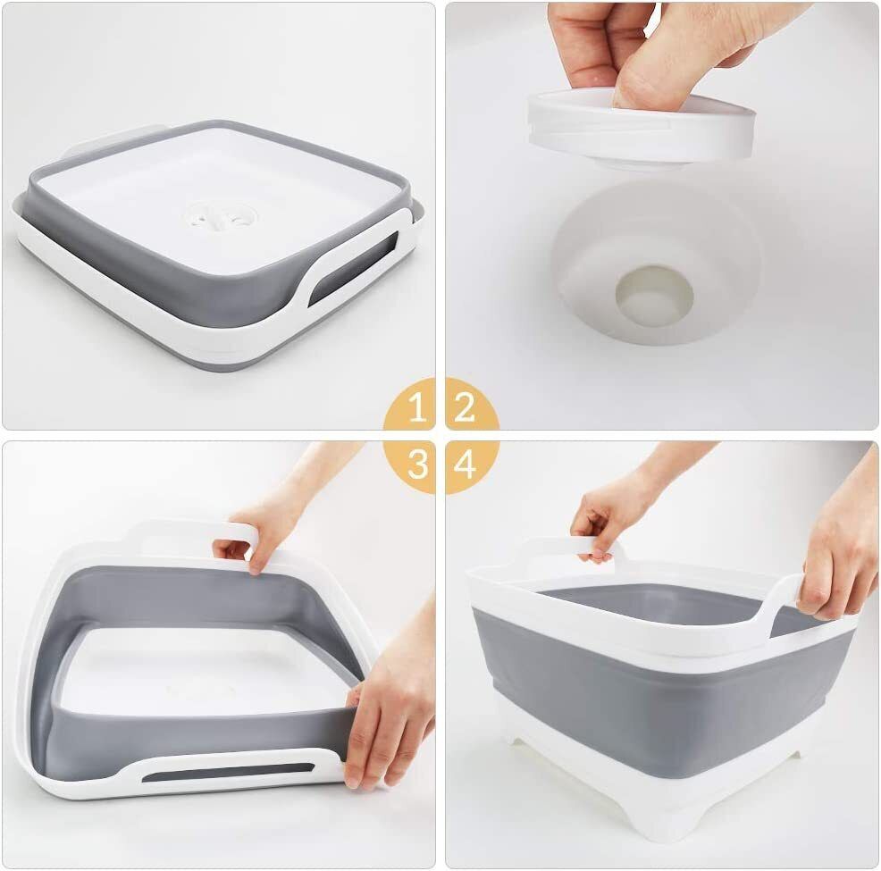 2x Collapsible Strainer Foldable Fruit Veggies Wash Colander Storage Basket Bedworld