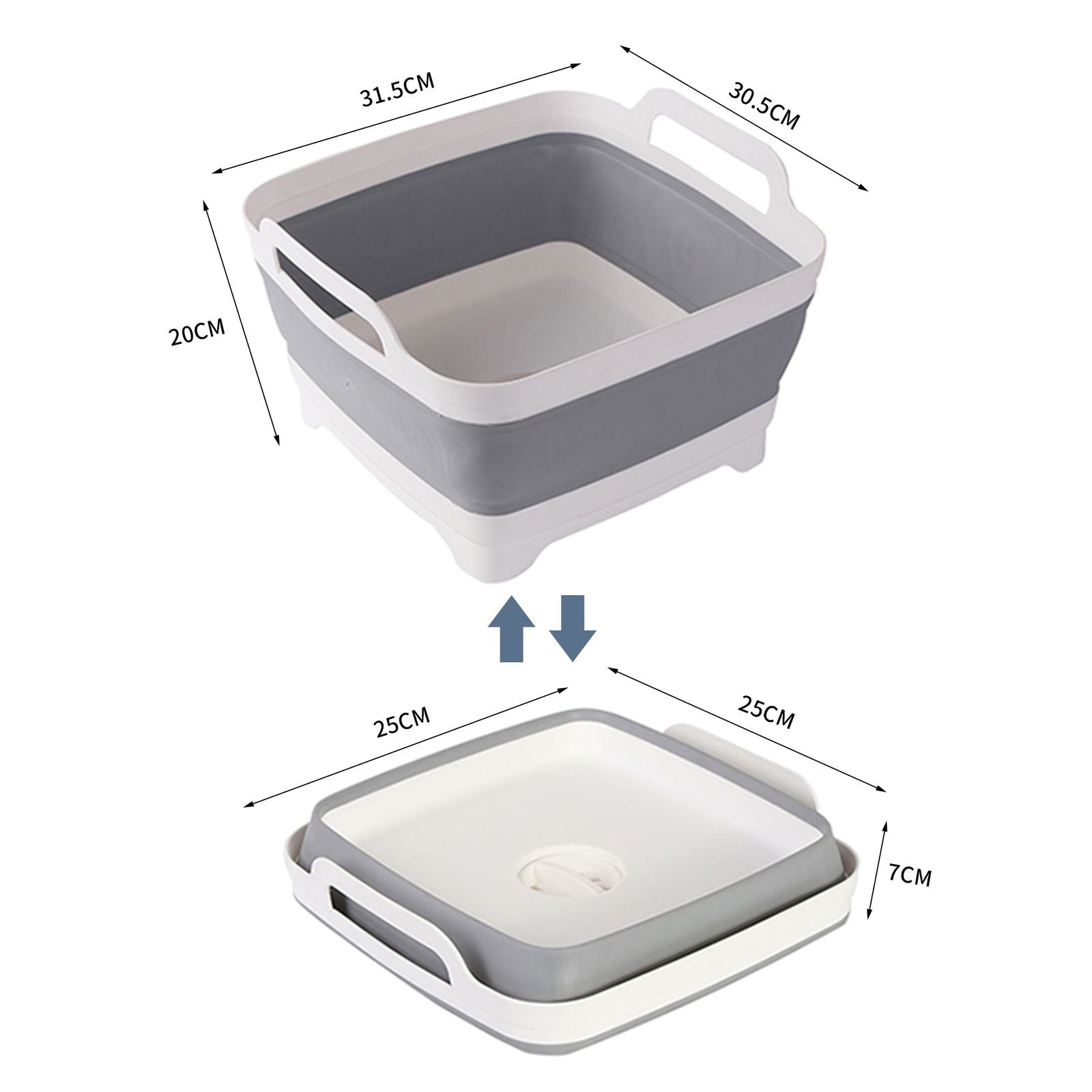 2x Collapsible Strainer Foldable Fruit Veggies Wash Colander Storage Basket Bedworld