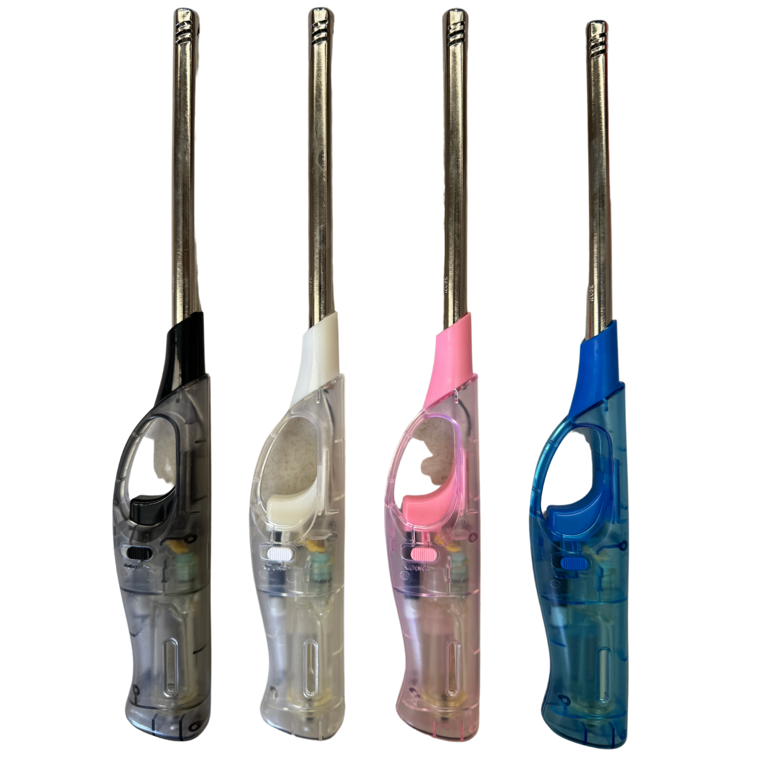 Single Long Gas Lighter - Clear, Assorted