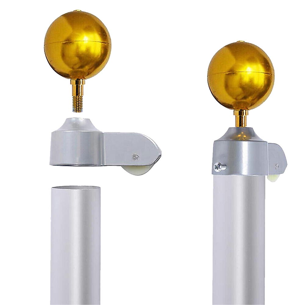6.0m Flag Pole Full Set / Kit w Australian Flag Bedworld