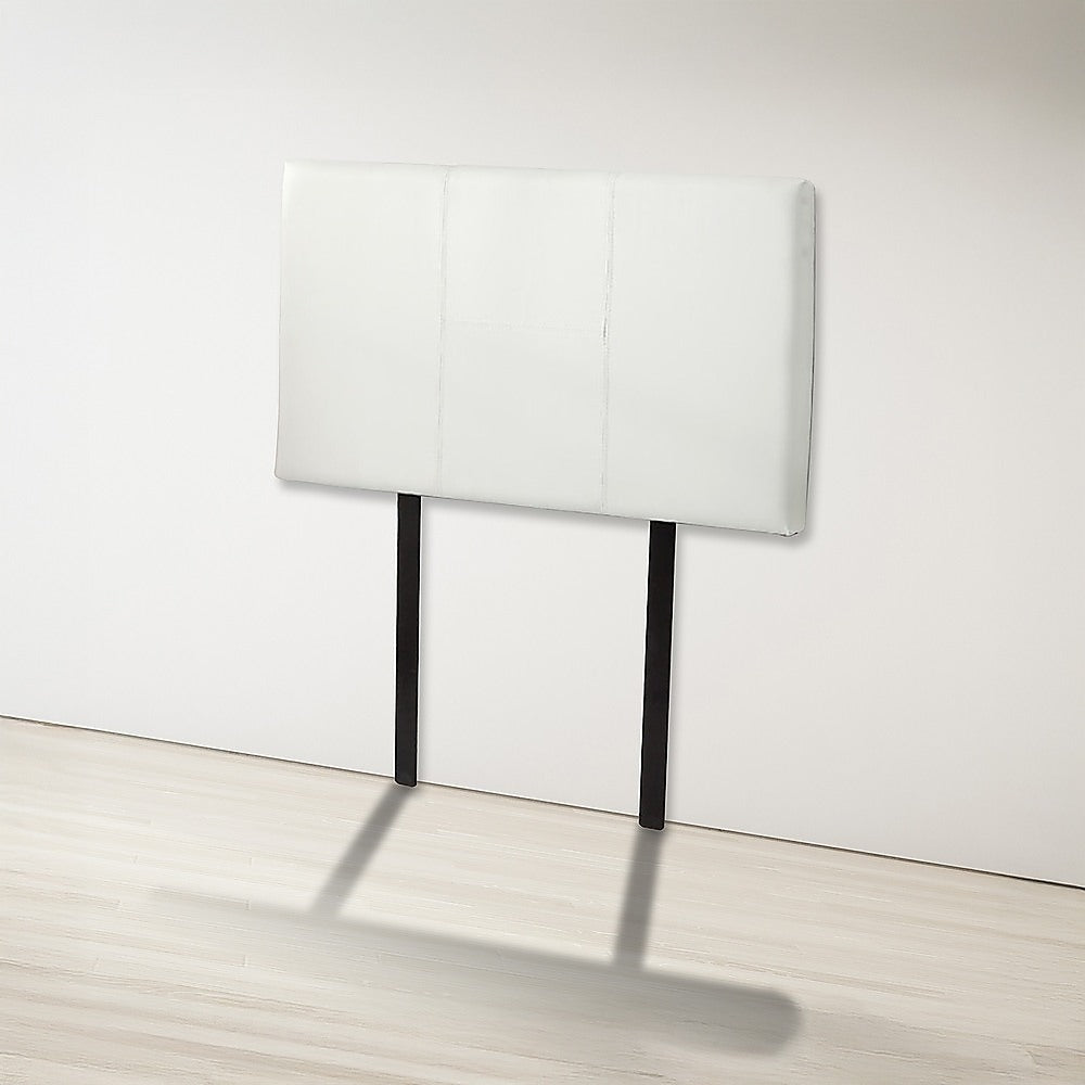 PU Leather Single Bed Headboard Bedhead - White