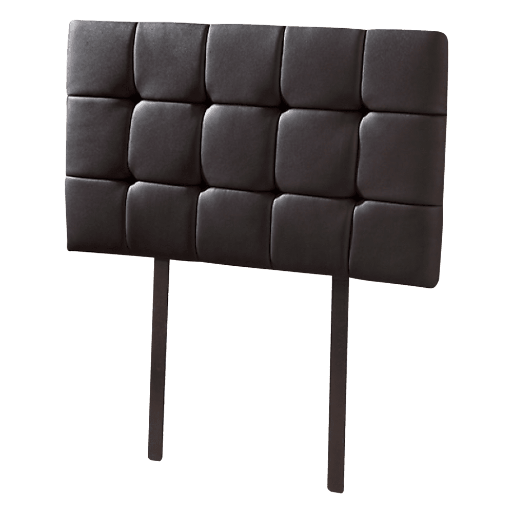 PU Leather Single Bed Deluxe Headboard Bedhead - Black