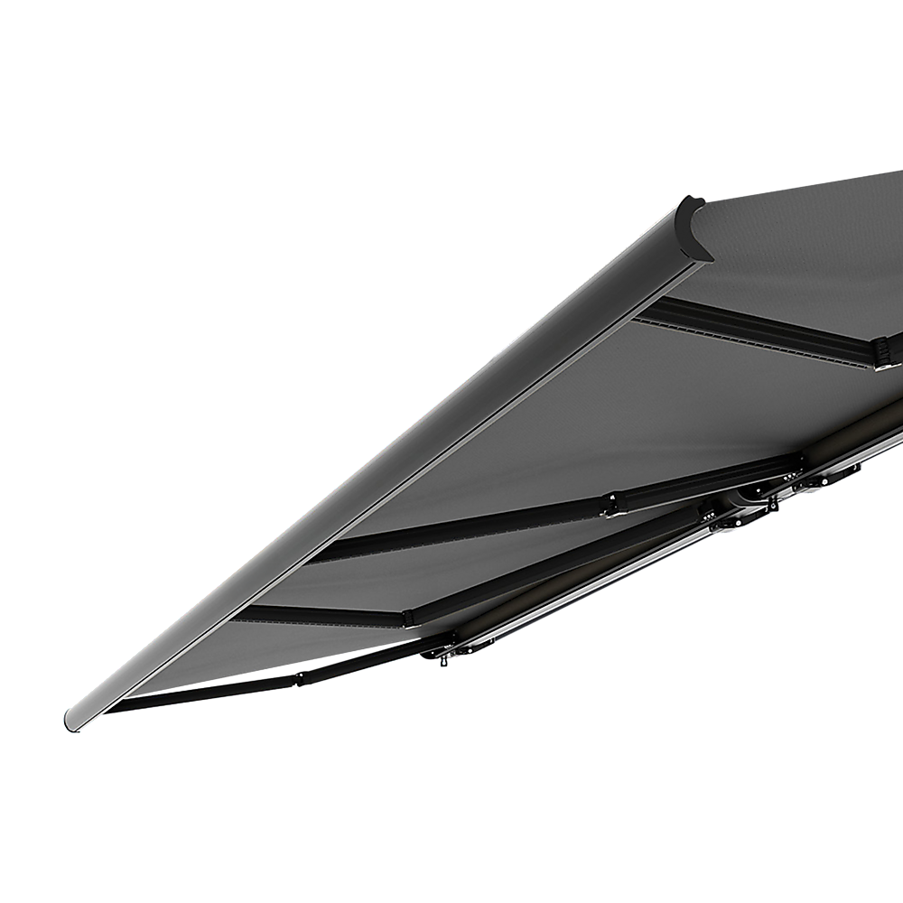 5.0m x 3.0m Retractable Folding Arm Awning Heavy Duty Full Cassette Motorised