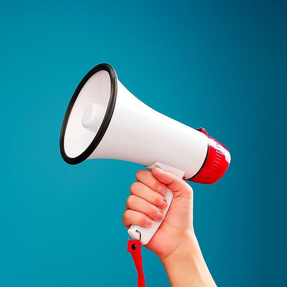 Audio Megaphone 25Watt Bull Horn with Siren Bedworld