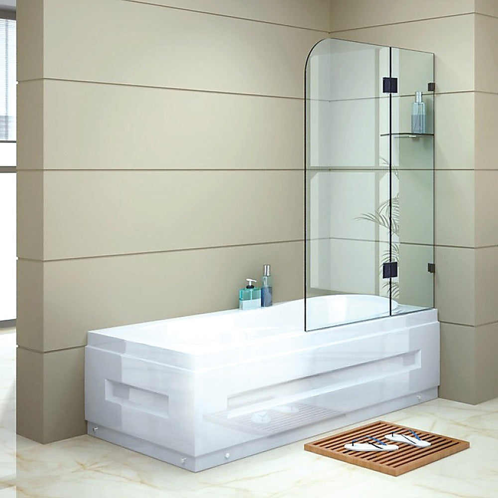 Della Francesca 1200x1450mm Frameless 10mm Bath Panel Shower Screen