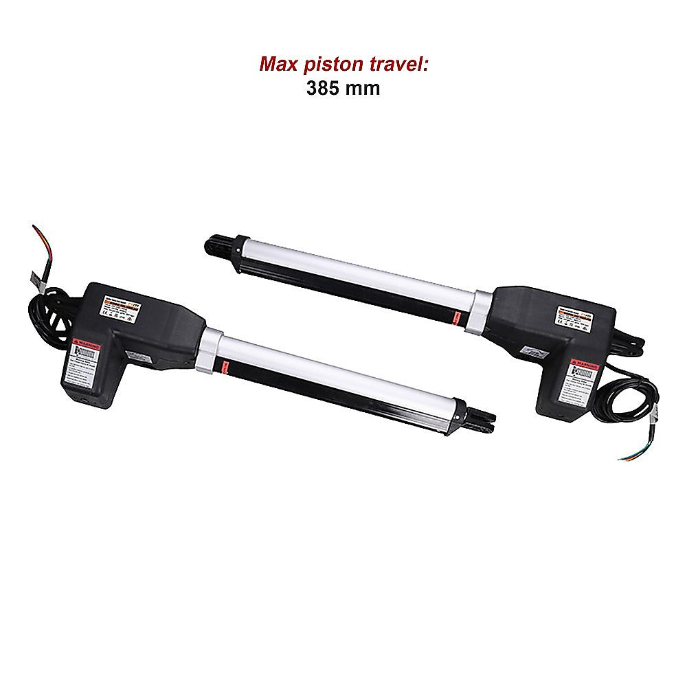 1000kg Solar Double Swing Gate Opener - 20W Automatic