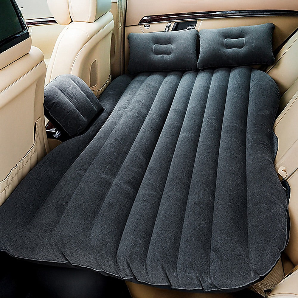 Inflatable Car Back Seat Mattress  Portable Travel Air Bed for Camping & Sleeping