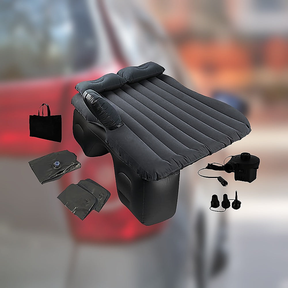 Inflatable Car Back Seat Mattress  Portable Travel Air Bed for Camping & Sleeping