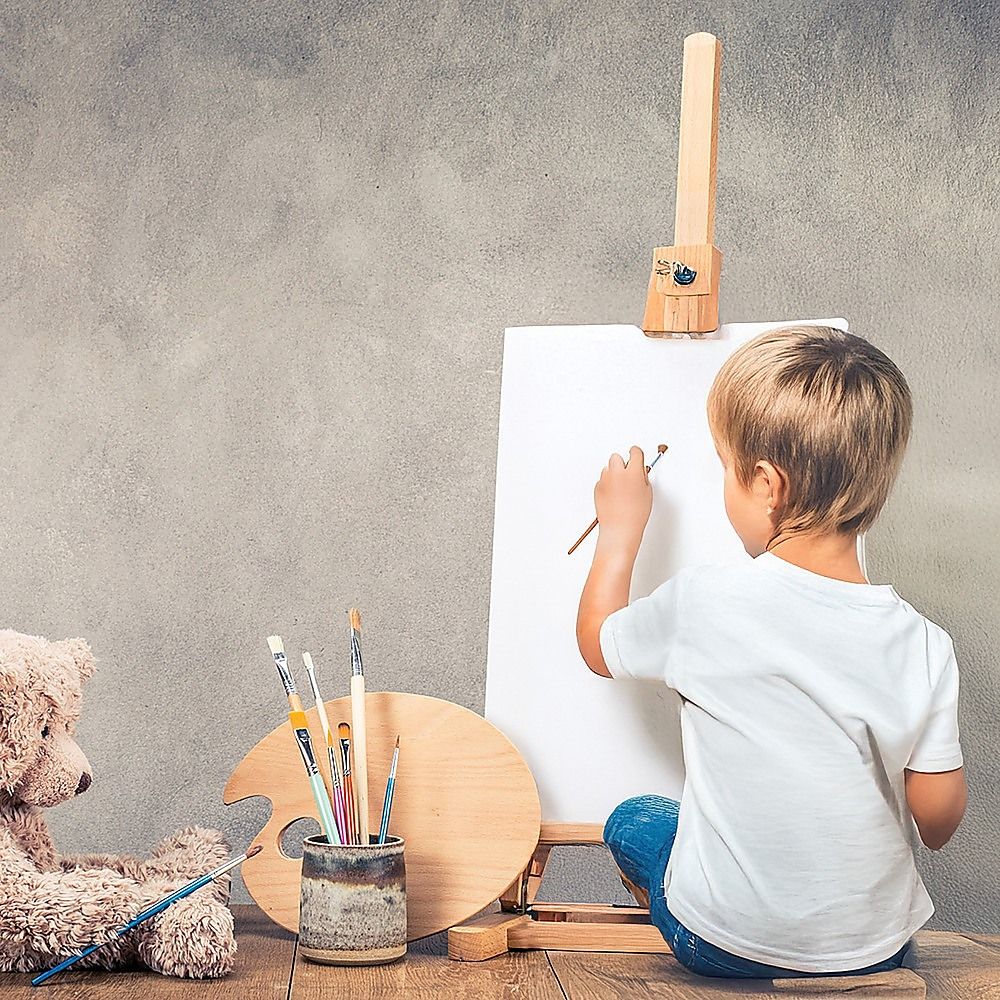 Tabletop Wood H-Frame Easel – Artist & Display Use Bedworld