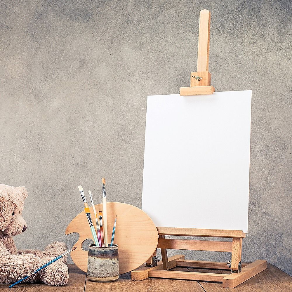 Tabletop Wood H-Frame Easel – Artist & Display Use Bedworld