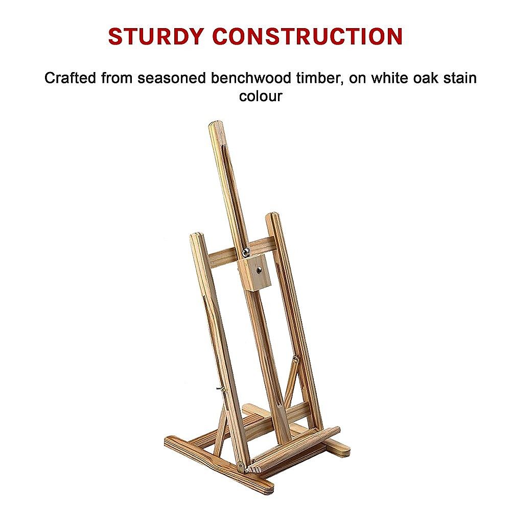 Tabletop Wood H-Frame Easel – Artist & Display Use Bedworld