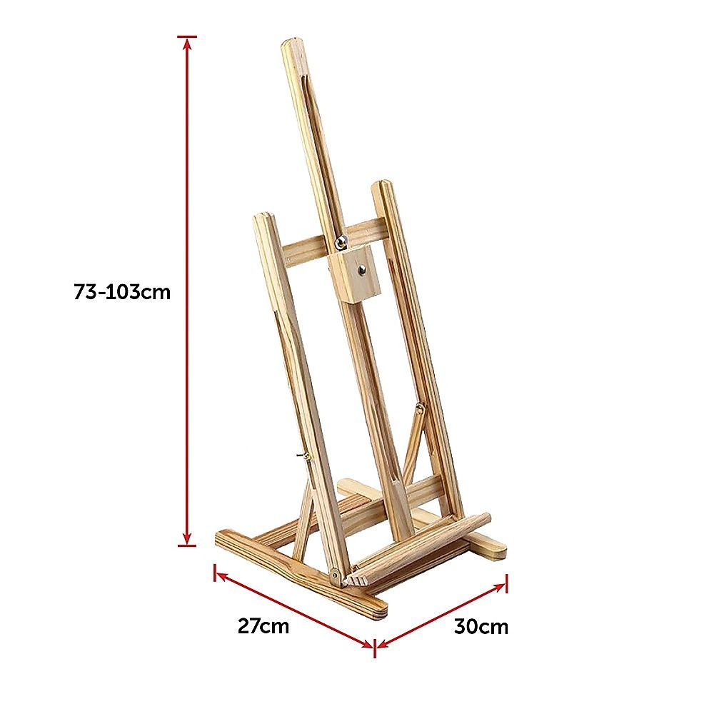 Tabletop Wood H-Frame Easel – Artist & Display Use Bedworld