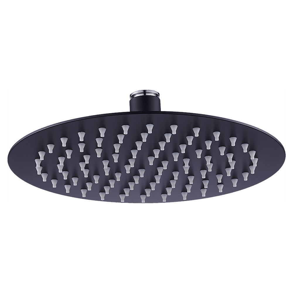 200mm Shower Head Round 304SS Electroplated Matte Black Finish