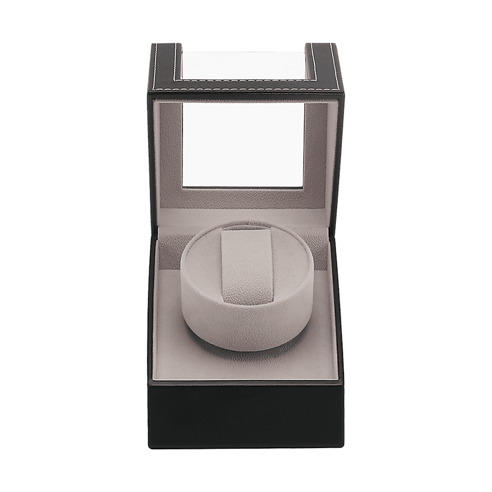 Automatic Watch Winder Display Box Case Motor Rotation Storage PU Leather