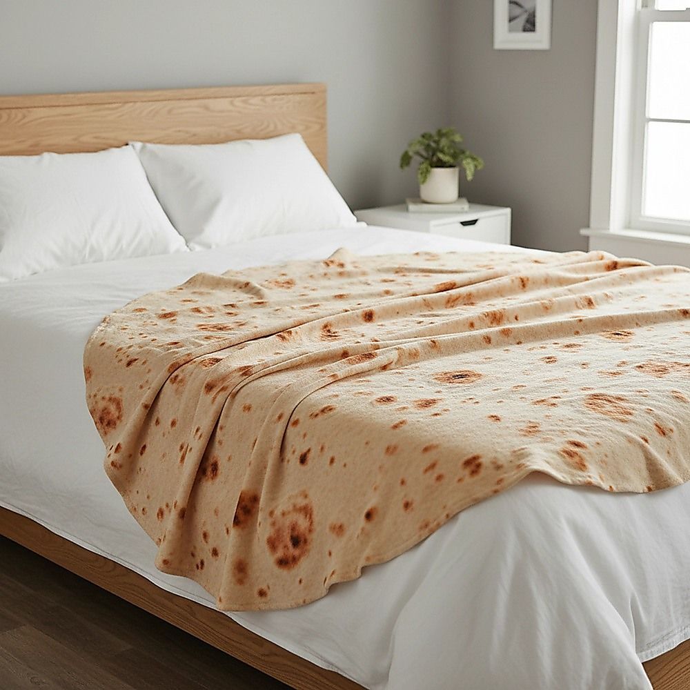 Tortilla Blanket Burrito 180cm Blanket Throw Rug Bedworld