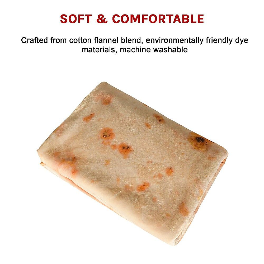 Tortilla Blanket Burrito 180cm Blanket Throw Rug Bedworld