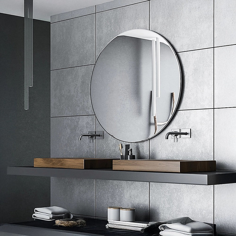 90cm Round Wall Mirror Bathroom Makeup Mirror by Della Francesca