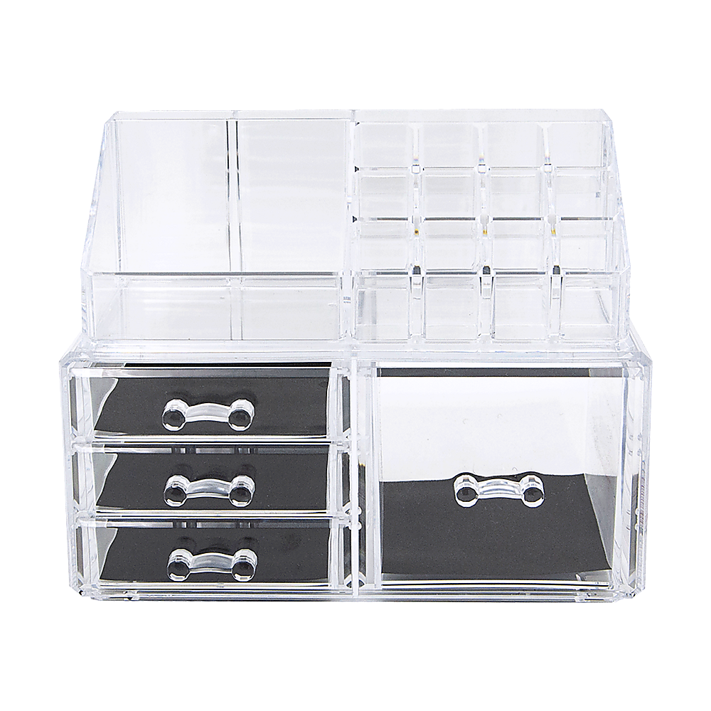 11 Drawers Clear Acrylic Tower Organiser Cosmetic jewellery Luxury Storage Cabinet Bedworld