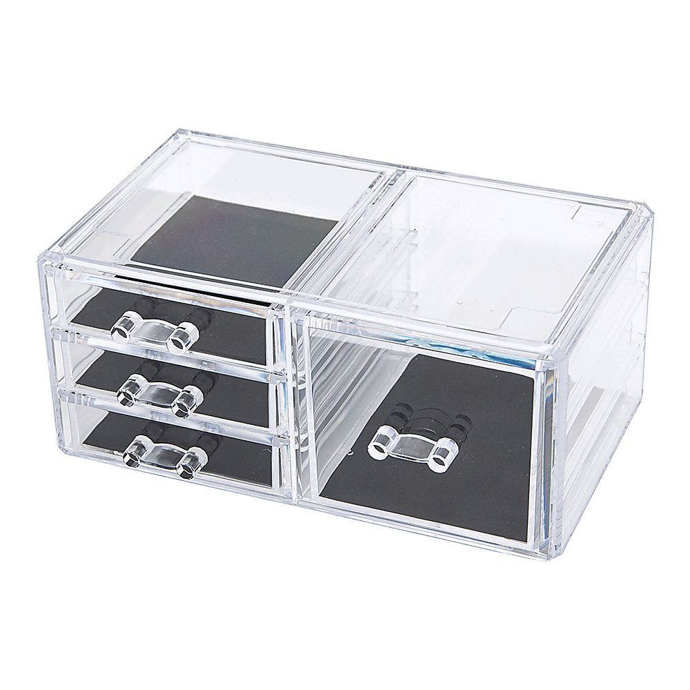 11 Drawers Clear Acrylic Tower Organiser Cosmetic jewellery Luxury Storage Cabinet Bedworld