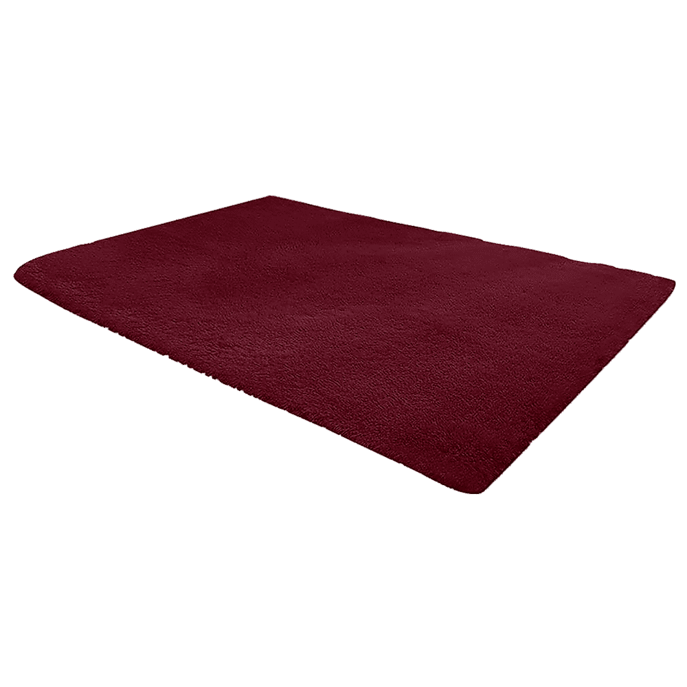 230x200cm Floor Rugs Large Shaggy Rug Area Carpet Bedroom Living Room Mat - Burgundy