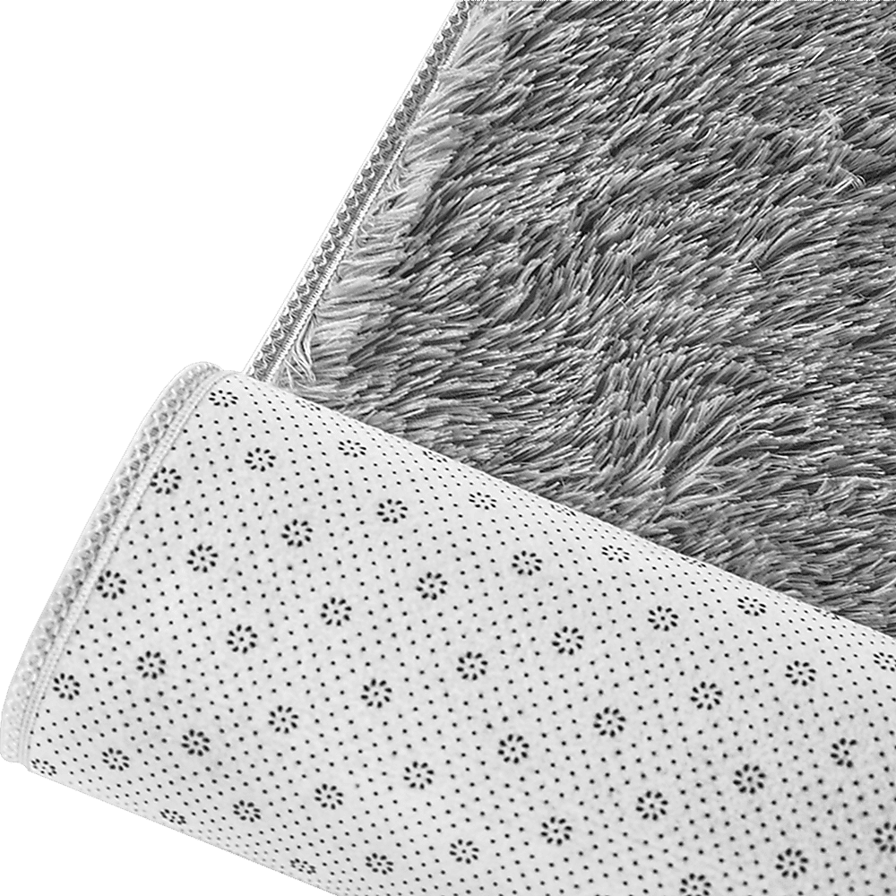 230x160cm Floor Rugs Large Shaggy Rug Area Carpet Bedroom Living Room Mat - Grey