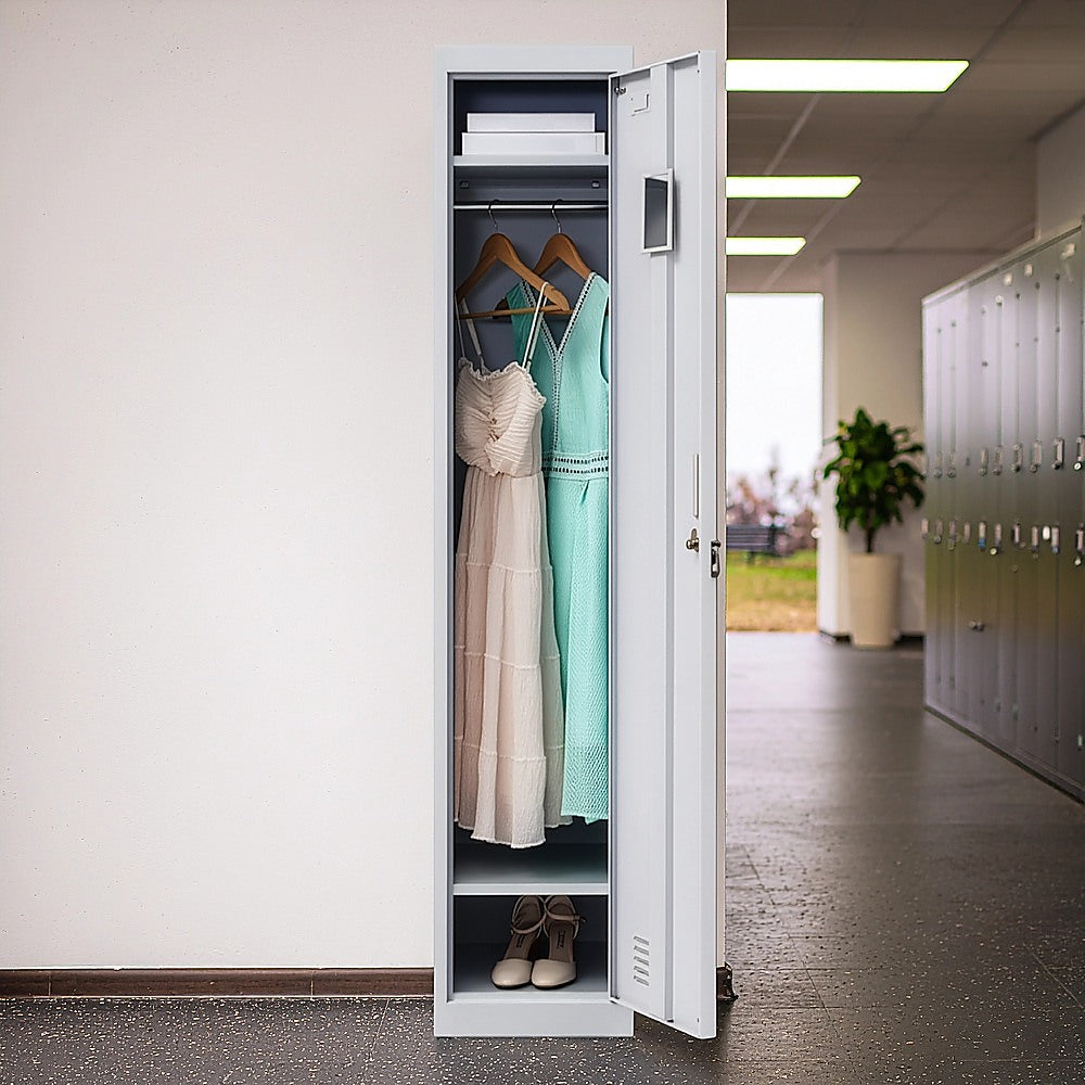 One-Door Office Gym Shed Clothing Locker Cabinet