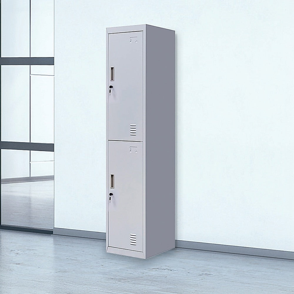Space-Saving 2-Door Vertical Locker - Storage