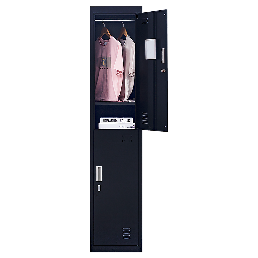 Durable 2-Door Vertical Locker - Office, Gym, Home