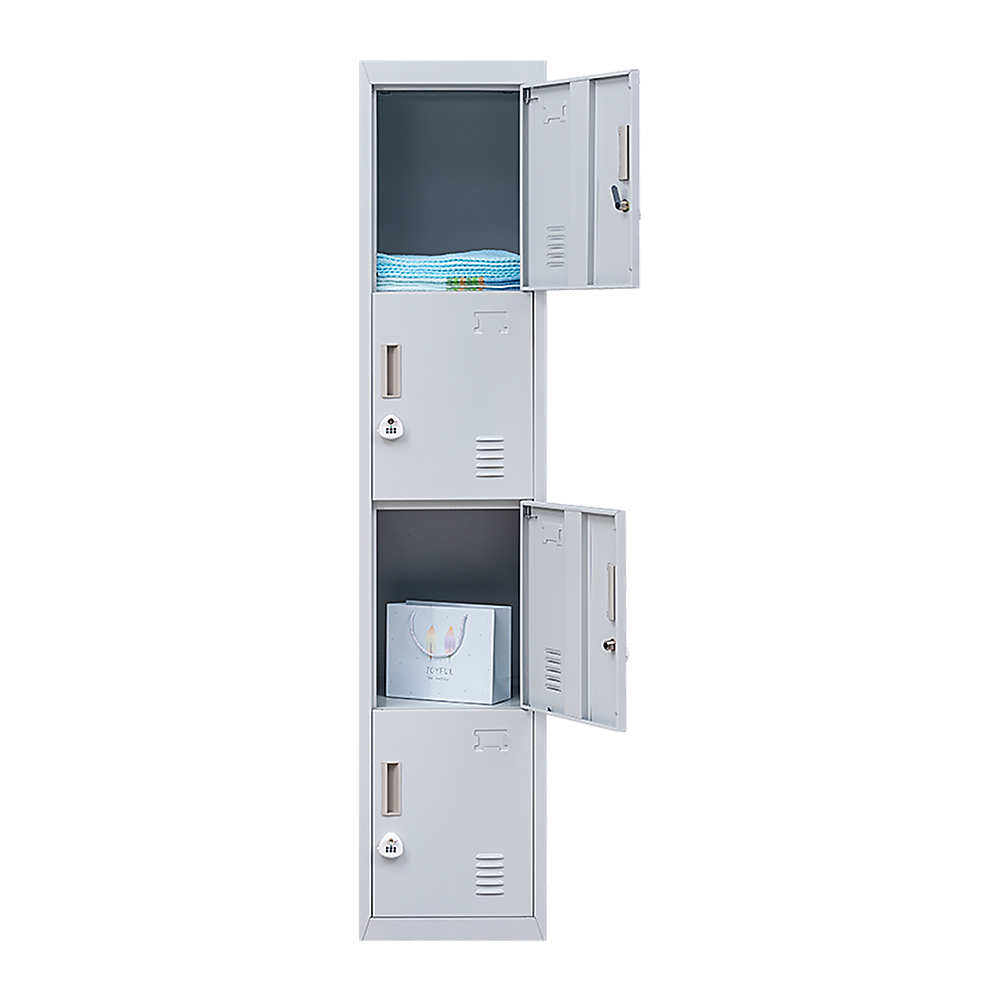 Durable 4-Door Vertical Locker - Office, Gym, School