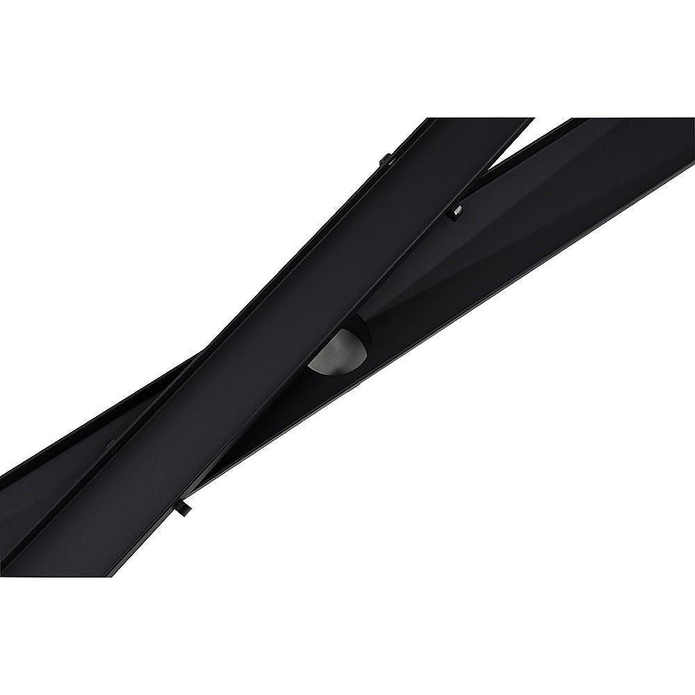 Tile Insert Shower Grate – 90cm Black Drain with Centre Outlet Bedworld