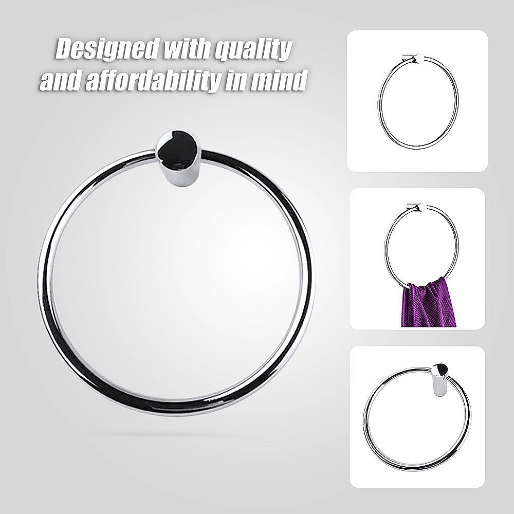 Towel Ring Rail Grade 304 Stainless Steel 18cm