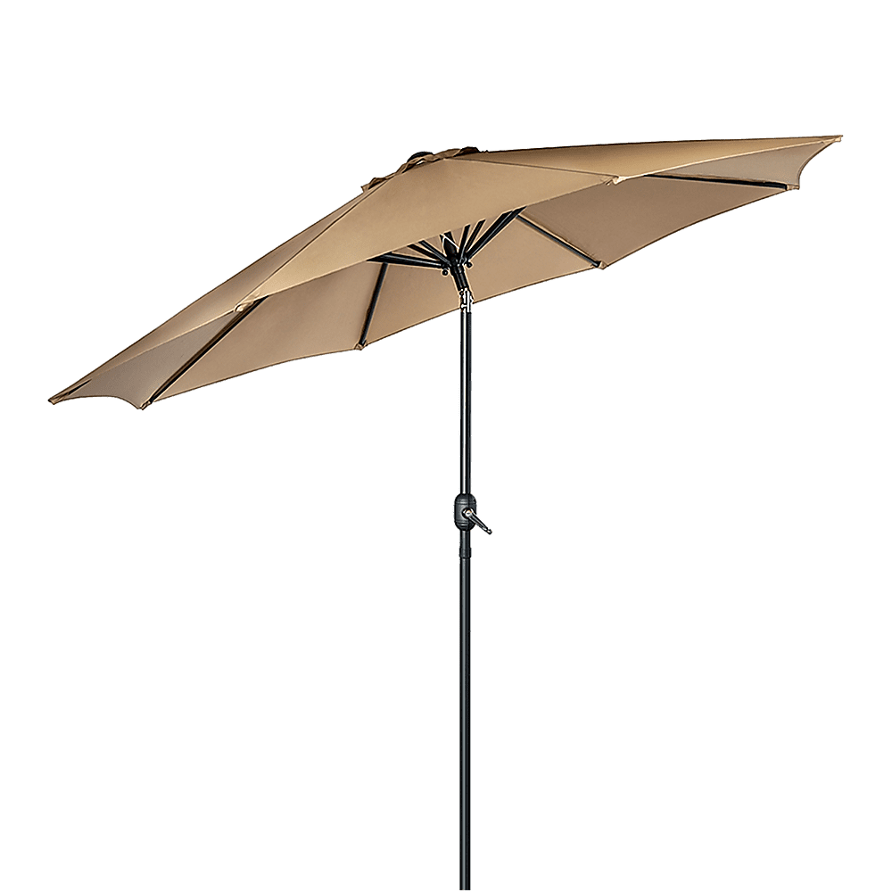 9FT Patio Umbrella Outdoor Garden Table Umbrella with 8 Sturdy Ribs