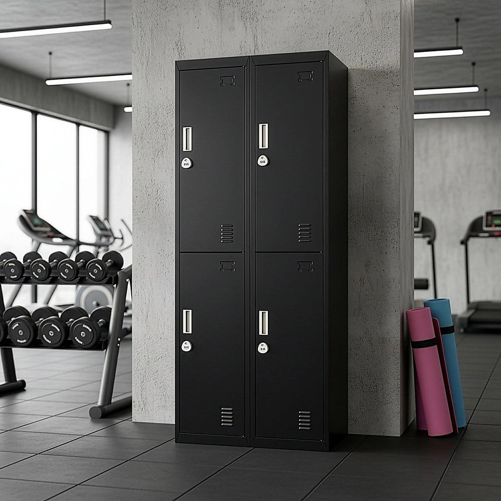 Four-Door Office Gym Shed Storage Locker